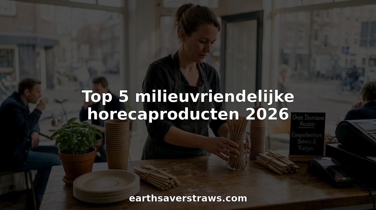 Café-eigenaar kiest bewust voor duurzame horecaproducten