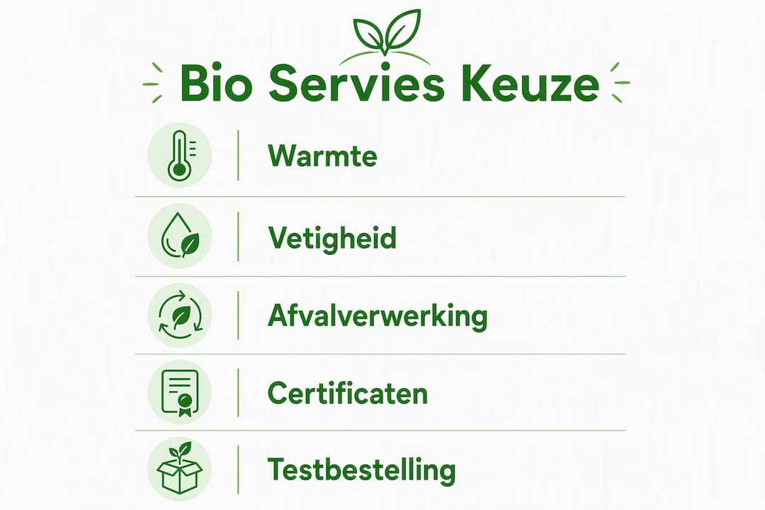 Infographic: waar let je op bij het kiezen van biologisch afbreekbaar wegwerpservies?