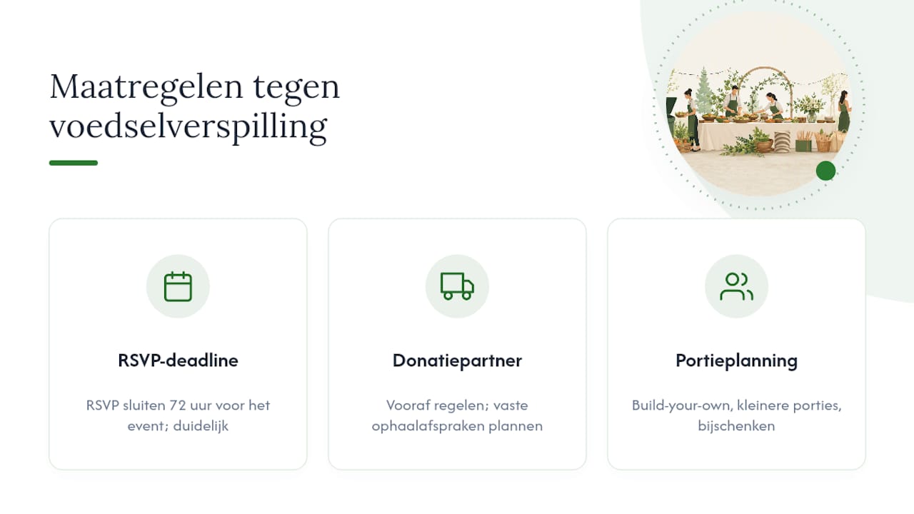 Overzicht van slimme aanpakken om voedselverspilling in de catering tegen te gaan