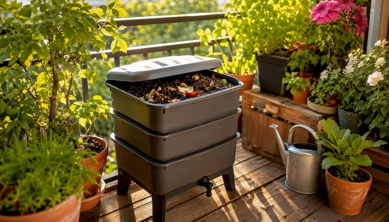 Een compact wormenhotel voor op je balkon