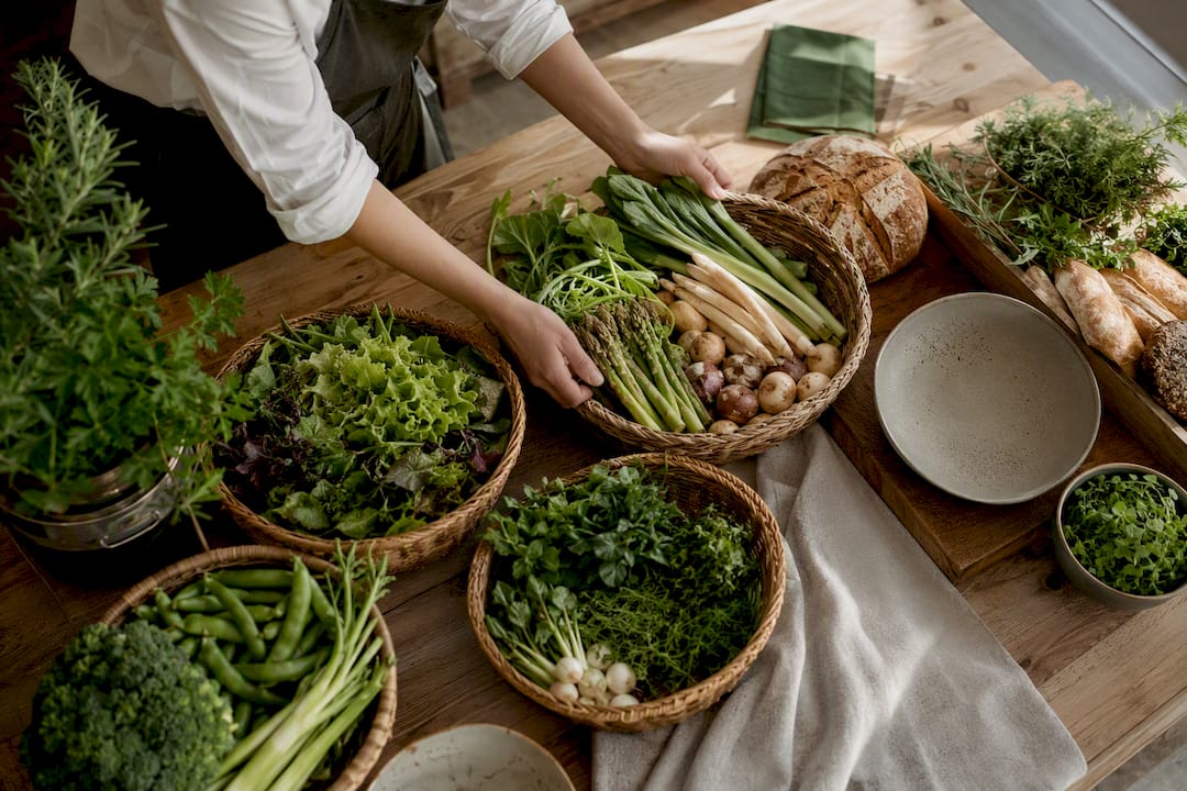 Lokale ingrediënten voor catering op evenementen